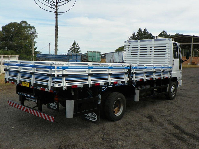 Carroceria de madeira usada para caminhão 3 4